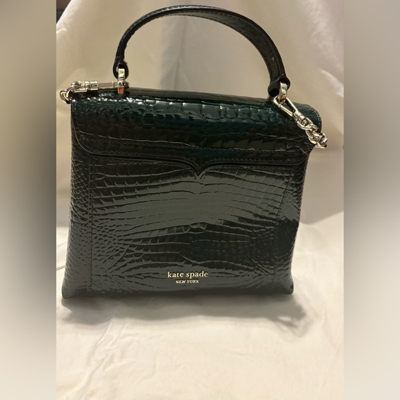 Kate Spade Romy Croc-embossed mini top handle bag - Picture 3 of 3